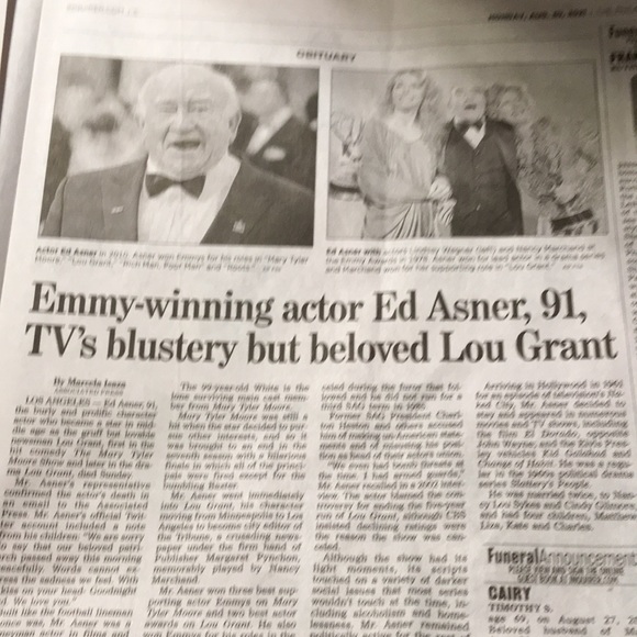 1981 signed script from the show series LOU GRANT - Picture 2 of 4